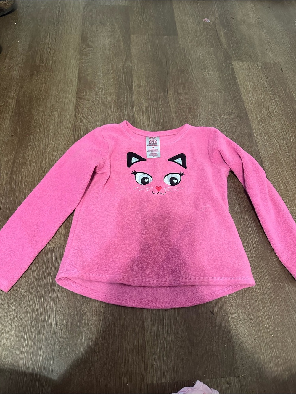 Garanimals Bright Pink Cat Face Fleece Pullover